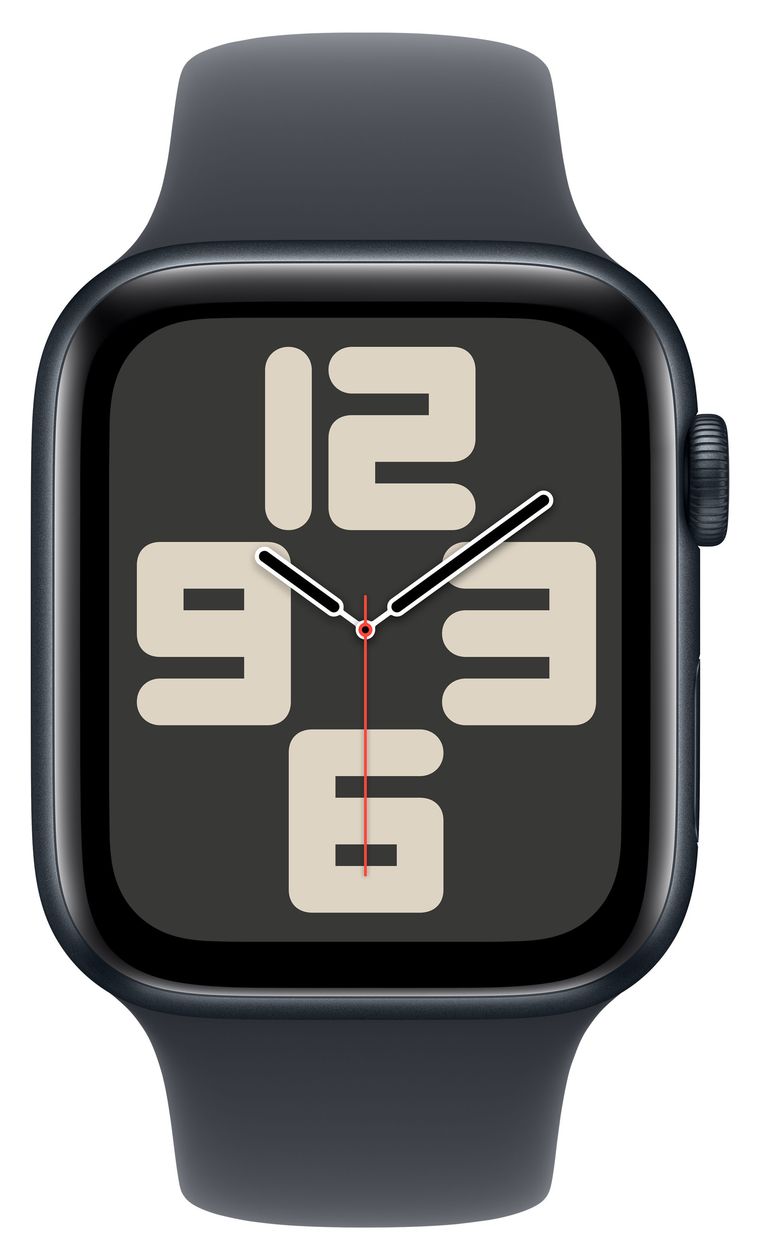 Watch SE (2024) Digital 44 mm S/M Smartwatch Rechteckig 18 h 326 ppi  (Schwarz) 