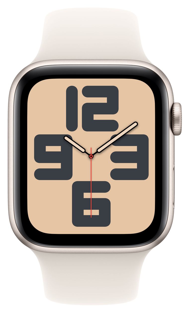 Watch SE (2024) Digital 44 mm M/L Smartwatch Rechteckig 18 h 326 ppi 4G  (Biege) 