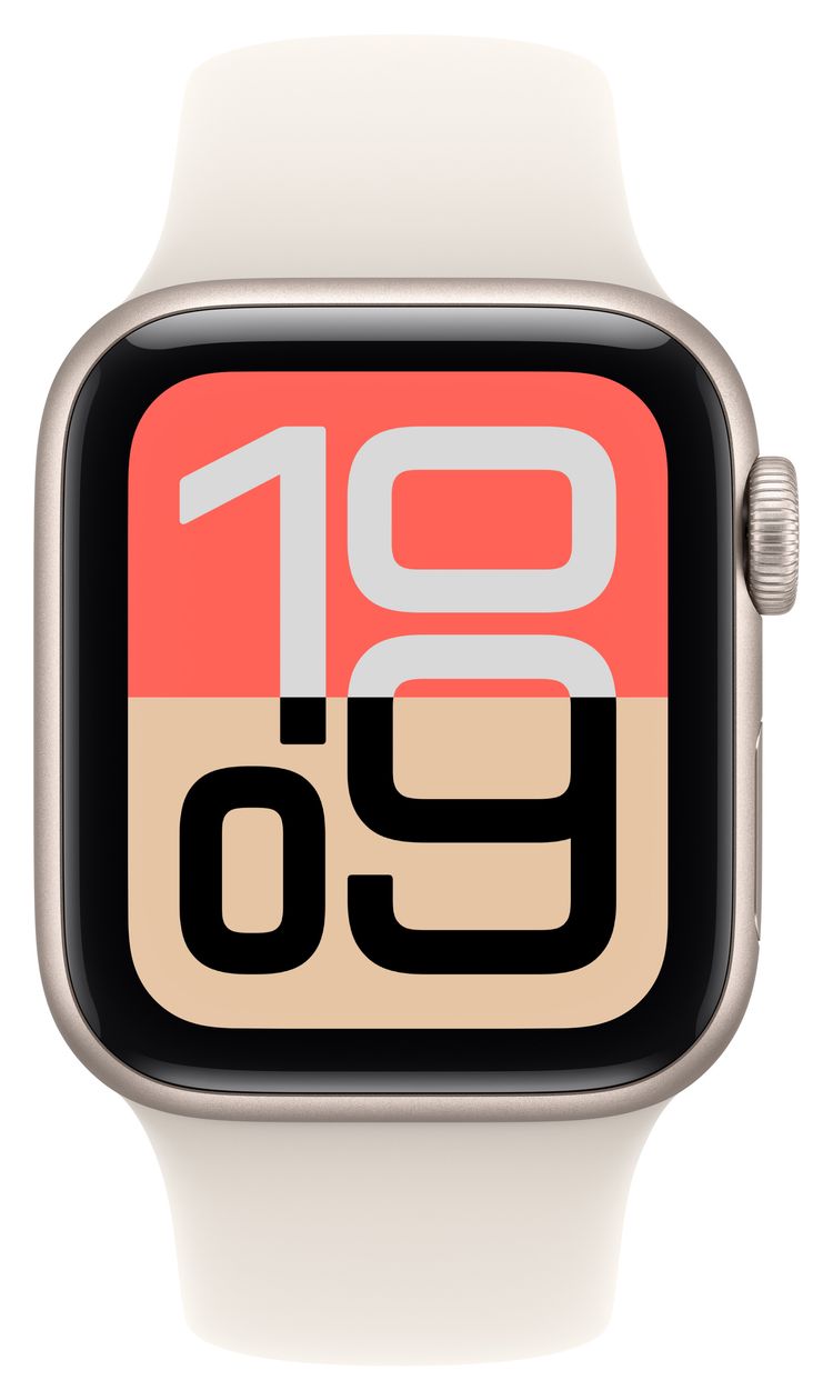 Watch SE (3.Gen) Digital 40 mm M/L Smartwatch Rechteckig 32 h 326 ppi  (Beige) 