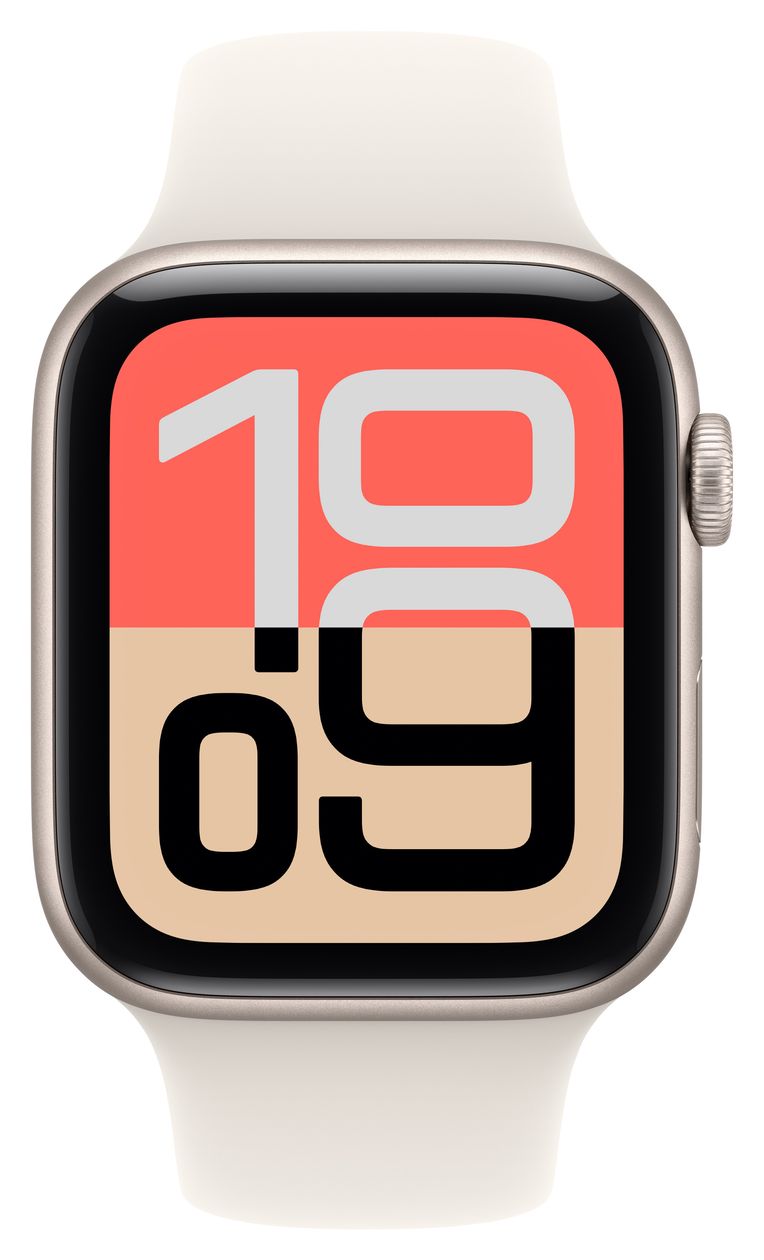 Watch SE (3.Gen) Digital 44 mm M/L Smartwatch Rechteckig 32 h 326 ppi  (Beige) 