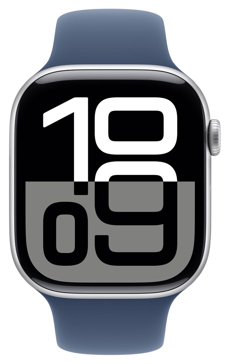 Watch Series 10 Digital 46 mm M/L Smartwatch Rechteckig IP6X 36 h 326 ppi  (Silber) 