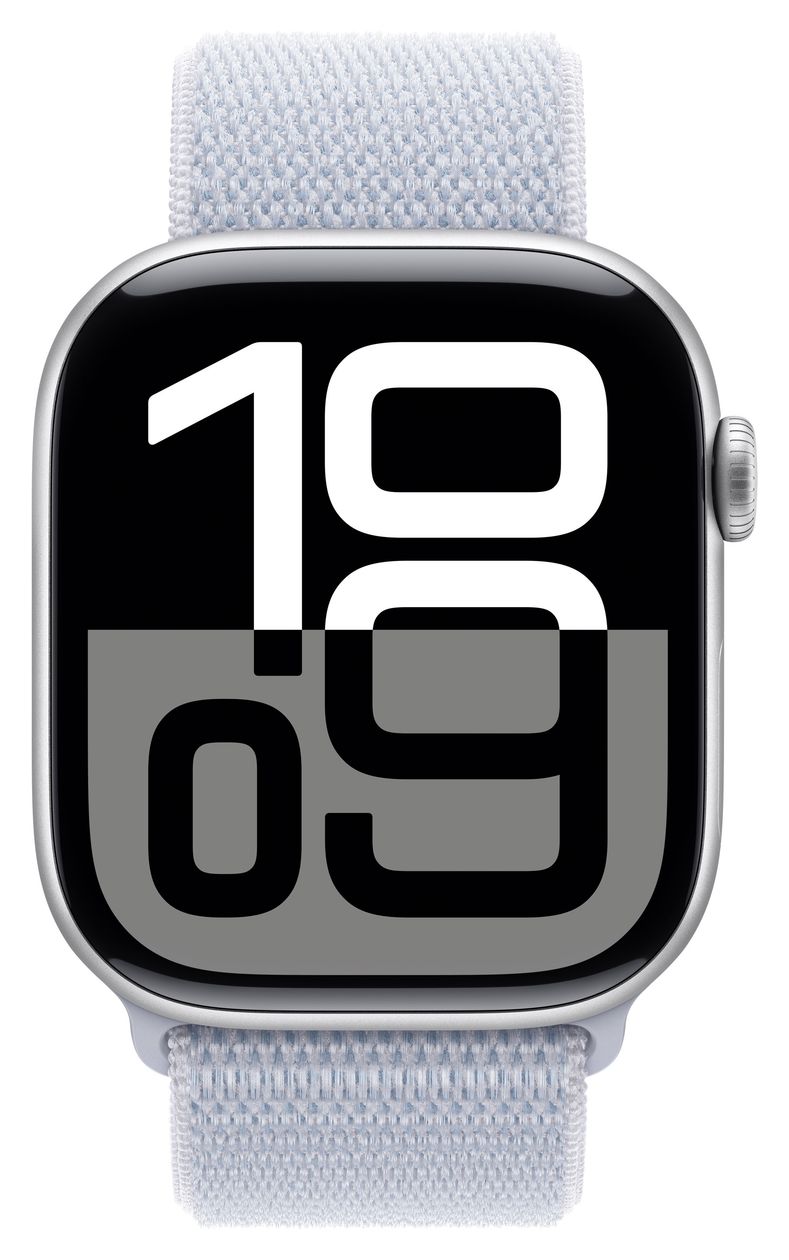 Watch Series 10 Digital 46 mm  Smartwatch Rechteckig IP6X 36 h 326 ppi  (Silber) 