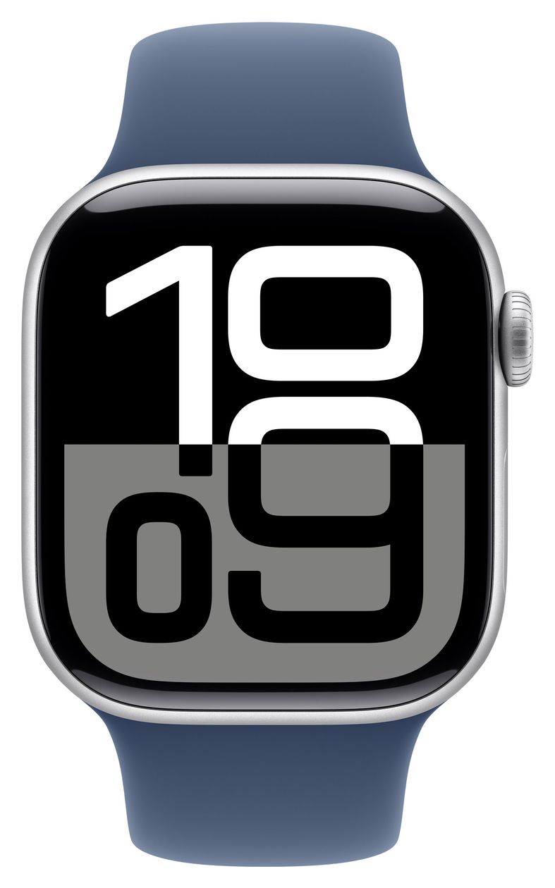 Watch Series 10 Digital 42 mm M/L Smartwatch Rechteckig IP6X 36 h 326 ppi 4G  (Silber) 