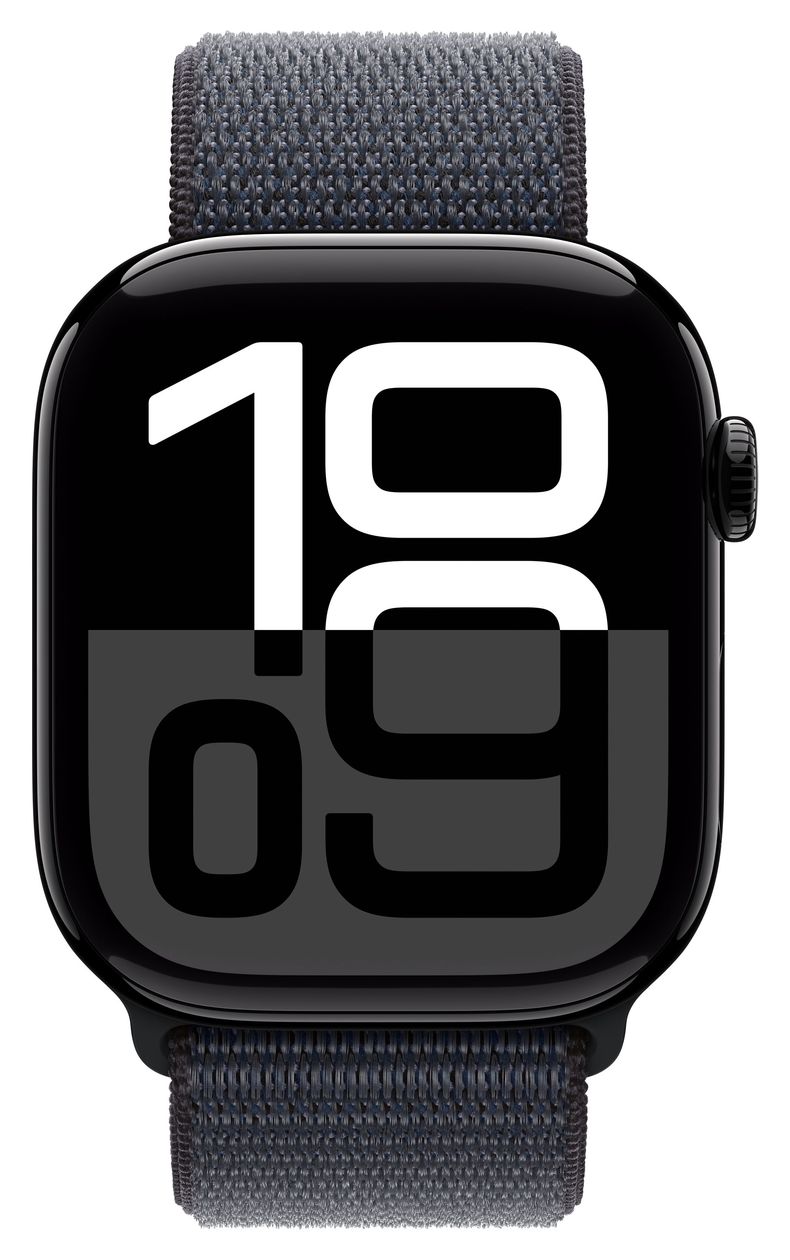 Watch Series 10 Digital 46 mm Smartwatch Rechteckig IP6X 36 h 326 ppi 4G  (Schwarz) 