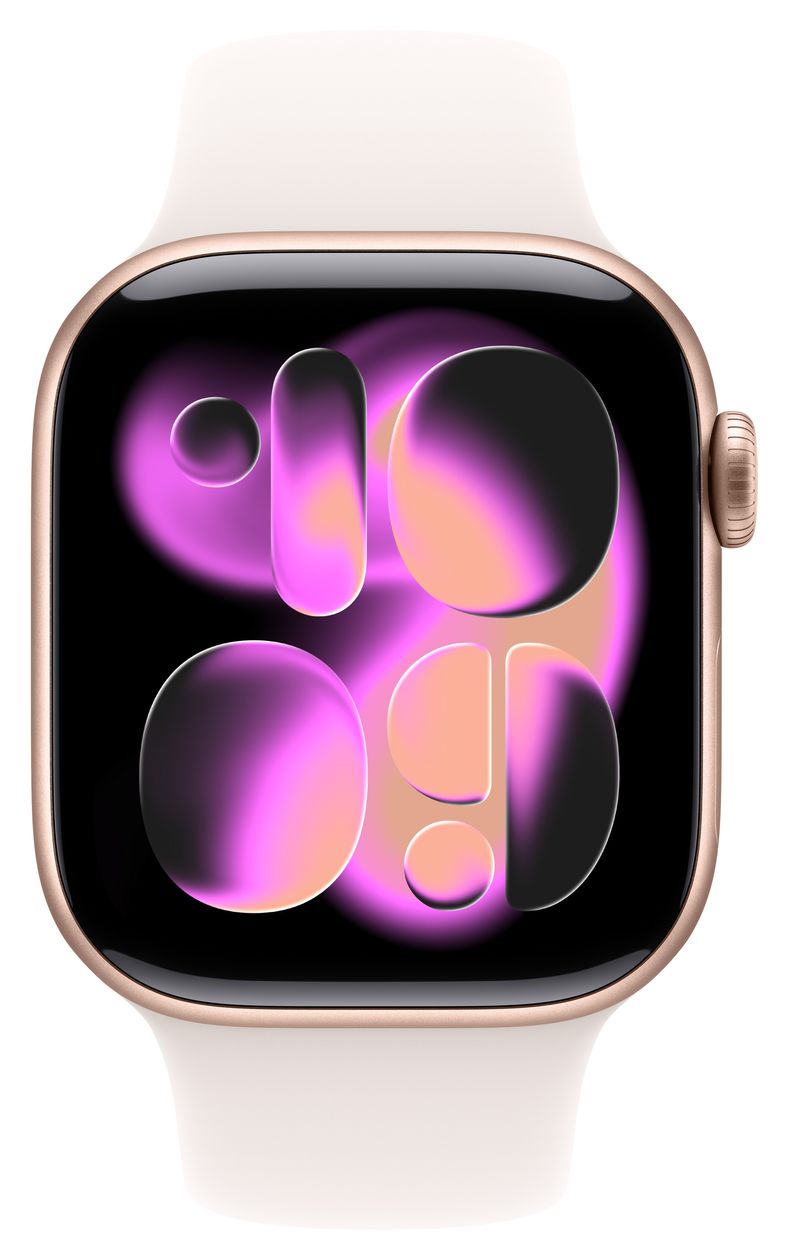 Watch Series 11 Digital 42 mm M/L Smartwatch Rechteckig IP6X 38 h 326 ppi 5G  (Roségold) 