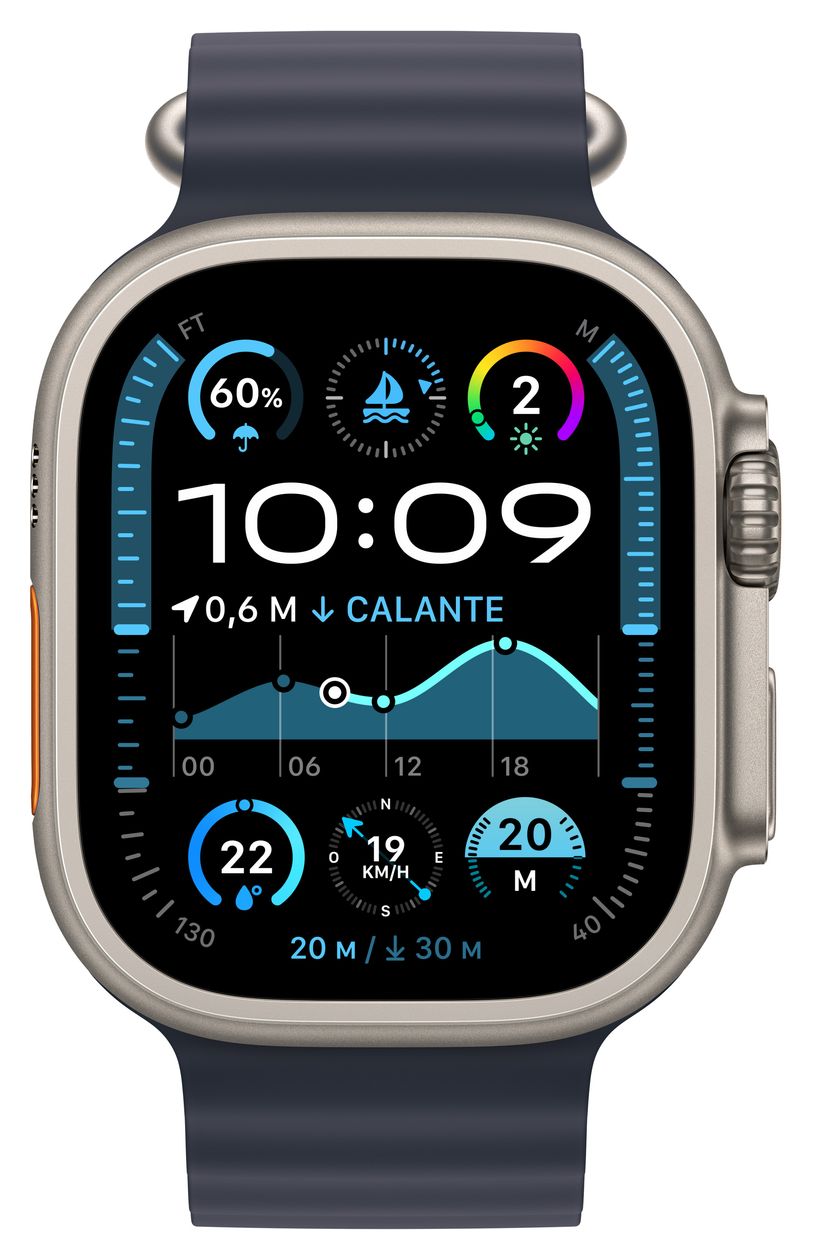 Watch Ultra 2 Digital 49 mm Smartwatch Rechteckig IP6X 72 h 326 ppi 4G  (Titan) 
