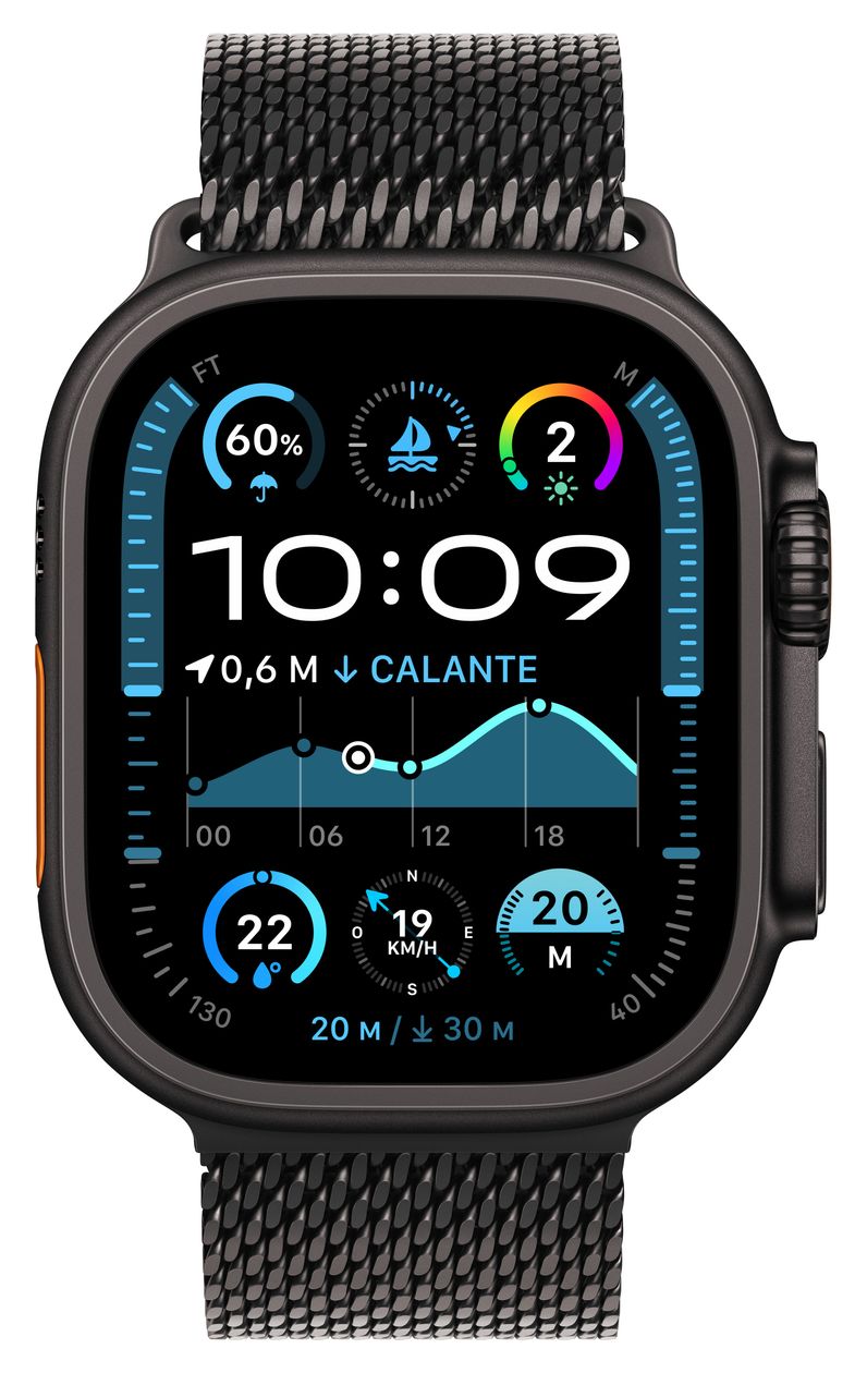 Watch Ultra 2 Digital 49 mm M Smartwatch Rechteckig IP6X 72 h 326 ppi 4G  (Schwarz) 