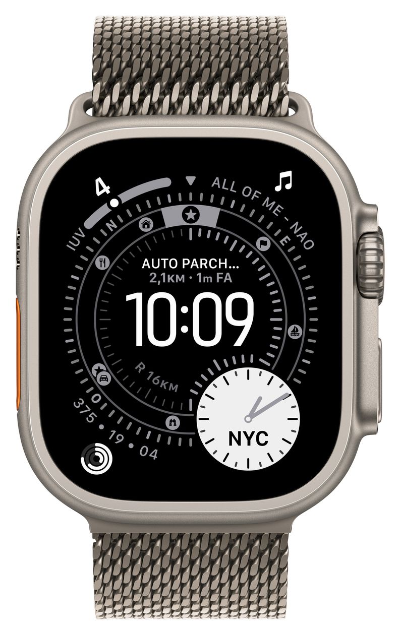 Watch Ultra 3 Digital 49 mm S Smartwatch Rechteckig IP6X 72 h 326 ppi 5G  (Titan) 