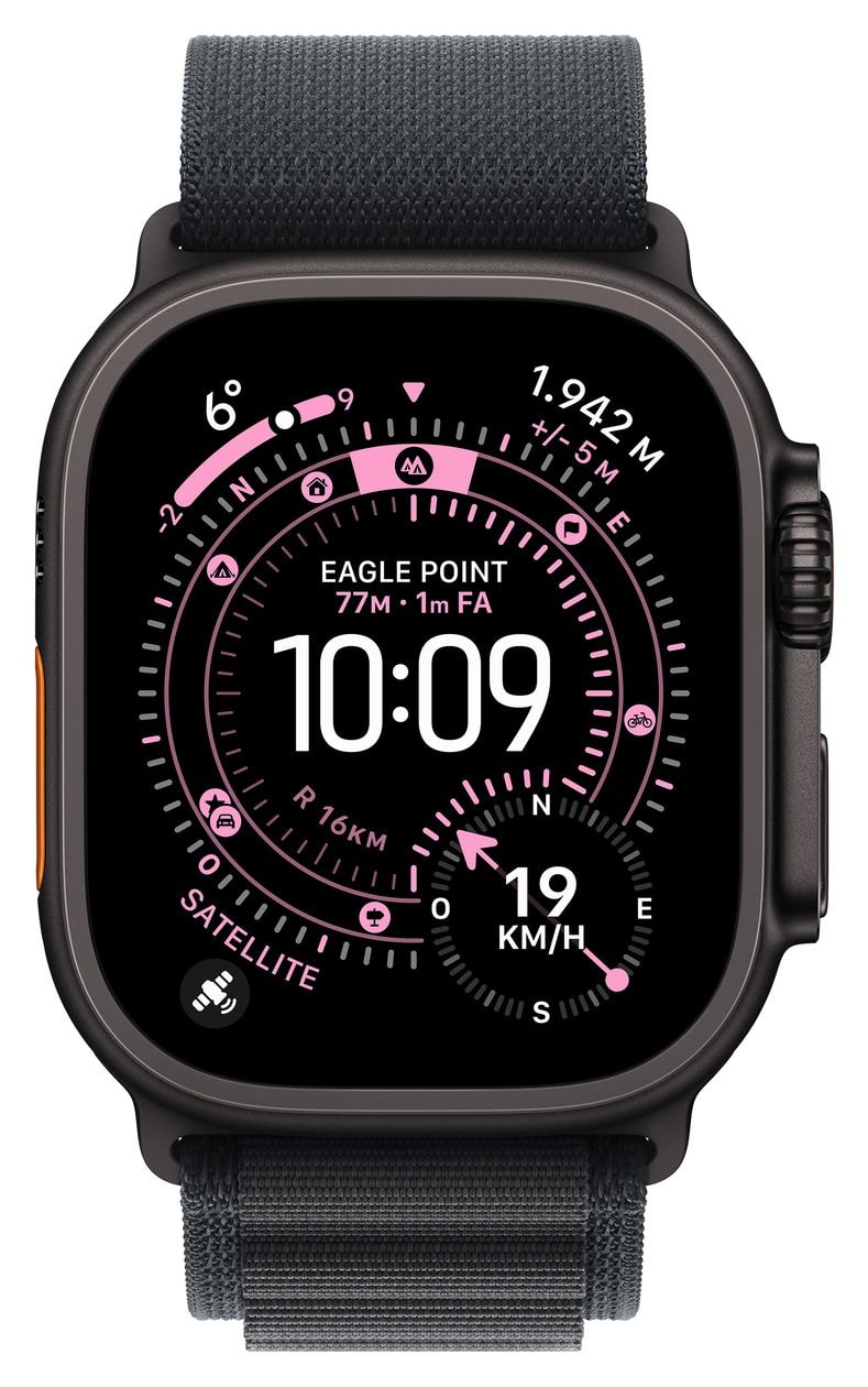 Watch Ultra 3 Digital 49 mm M Smartwatch Rechteckig IP6X 72 h 326 ppi 5G  (Schwarz) 