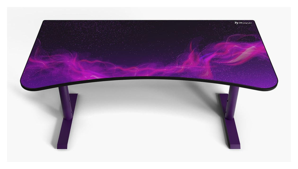 Arena Gamingtisch bis 80 kg  (Schwarz/Violett) 