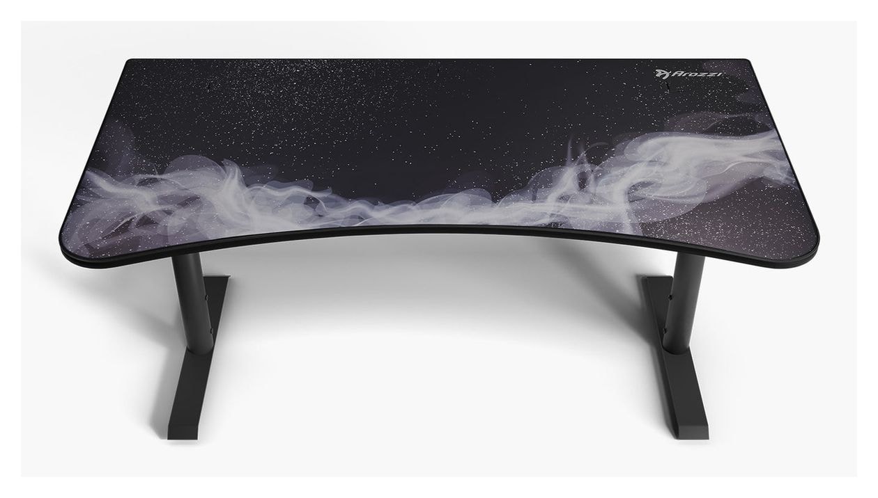Arena Gamingtisch bis 80 kg  (Schwarz, Weiß) 