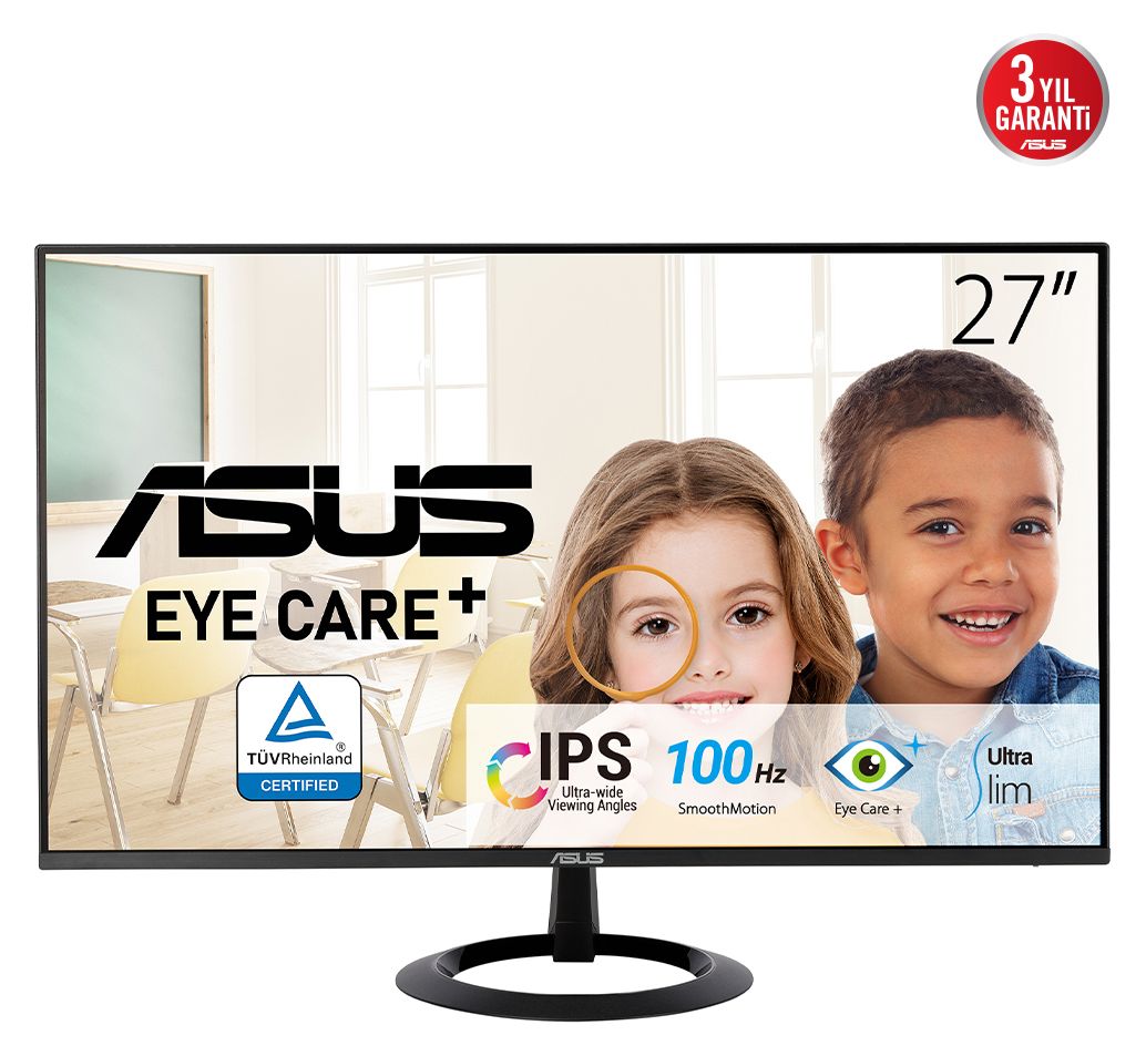 Eye Care VZ27EHF Full HD Monitor 68,6 cm (27 Zoll) 16:9 1 ms 250 cd/m²  (Schwarz) 