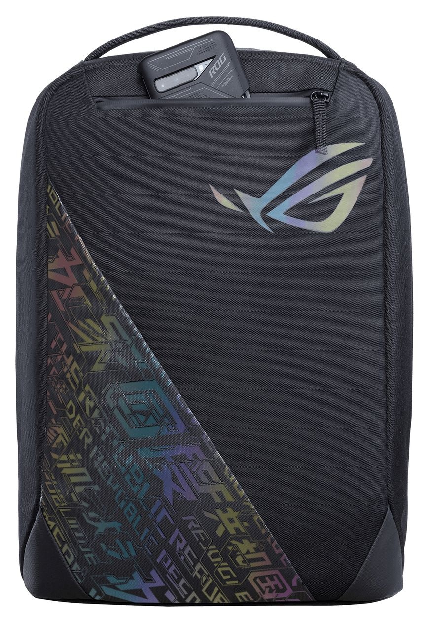 ROG BP1501G Gaming-Rucksack Holographic Edition bis 43,2 cm (17 Zoll) (Schwarz/Grau) 