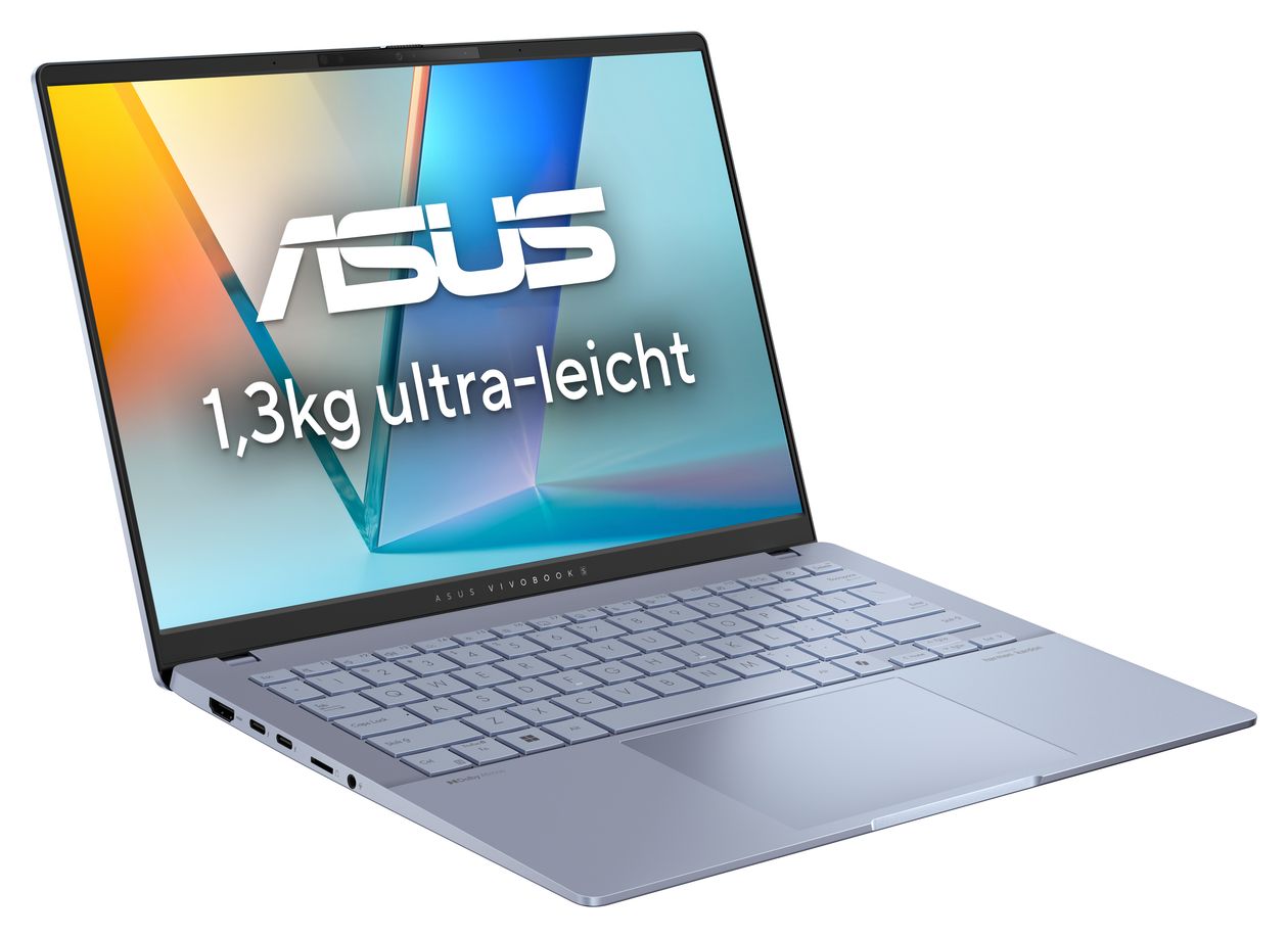 Vivobook S S5406SA-QD004W WUXGA Notebook 35,6 cm (14 Zoll) 16 GB RAM 512 GB SSD Windows 11 Home Intel Core Ultra 5  (Blau) 