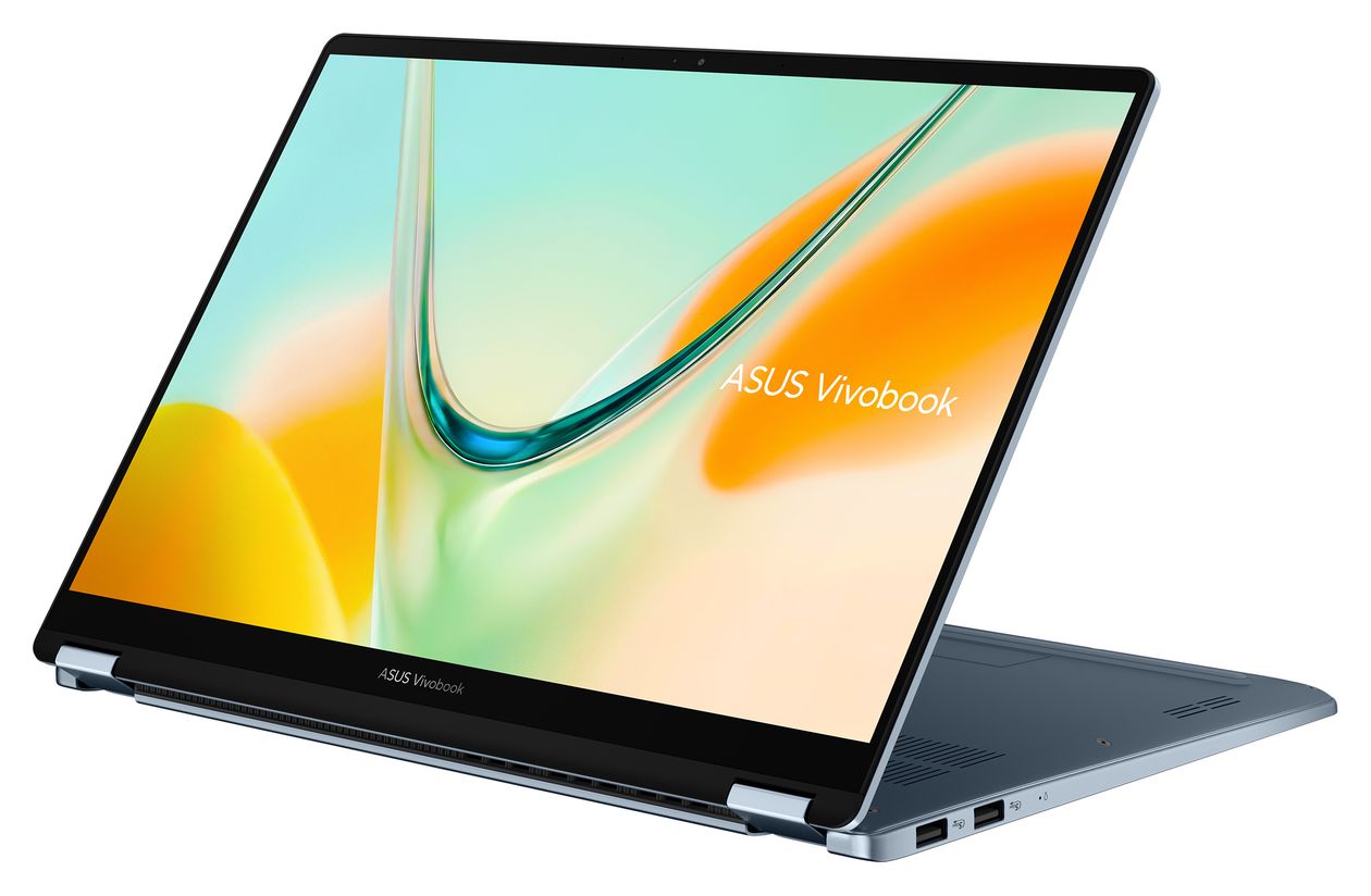 Vivobook Flip TP5408QA Copilot+ PC WUXGA Notebook 35,6 cm (14 Zoll) 1920 x 1200 Pixel 8 GB Ram 256 GB SSD Windows 11 Home Qualcomm Snapdragon max. 2,97 GHz  (Blau) 