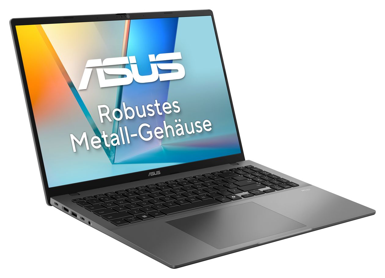 Vivobook S16 S3607AA-SH013W WUXGA Notebook 40,6 cm (16 Zoll) 1920 x 1200 Pixel 16 GB Ram 1 TB SSD Windows 11 Home Intel Core Ultra 7 max. 4,7 GHz intern  (Grau) 