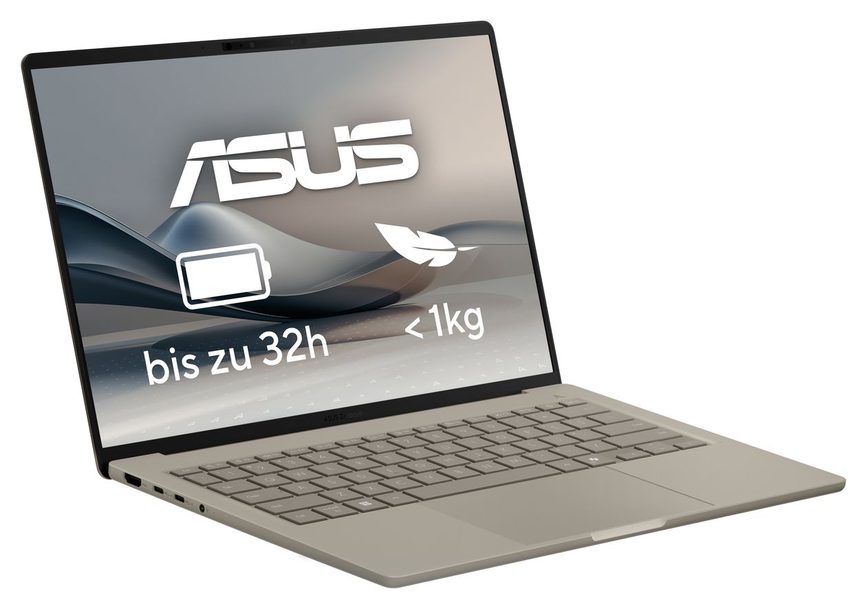 Zenbook A UX3407QA-QD305W Copilot+ PC WUXGA Notebook 35,6 cm (14 Zoll) 1920 x 1200 Pixel 1 TB SSD Windows 11 Home Qualcomm Snapdragon max. 3 GHz  (Beige) 