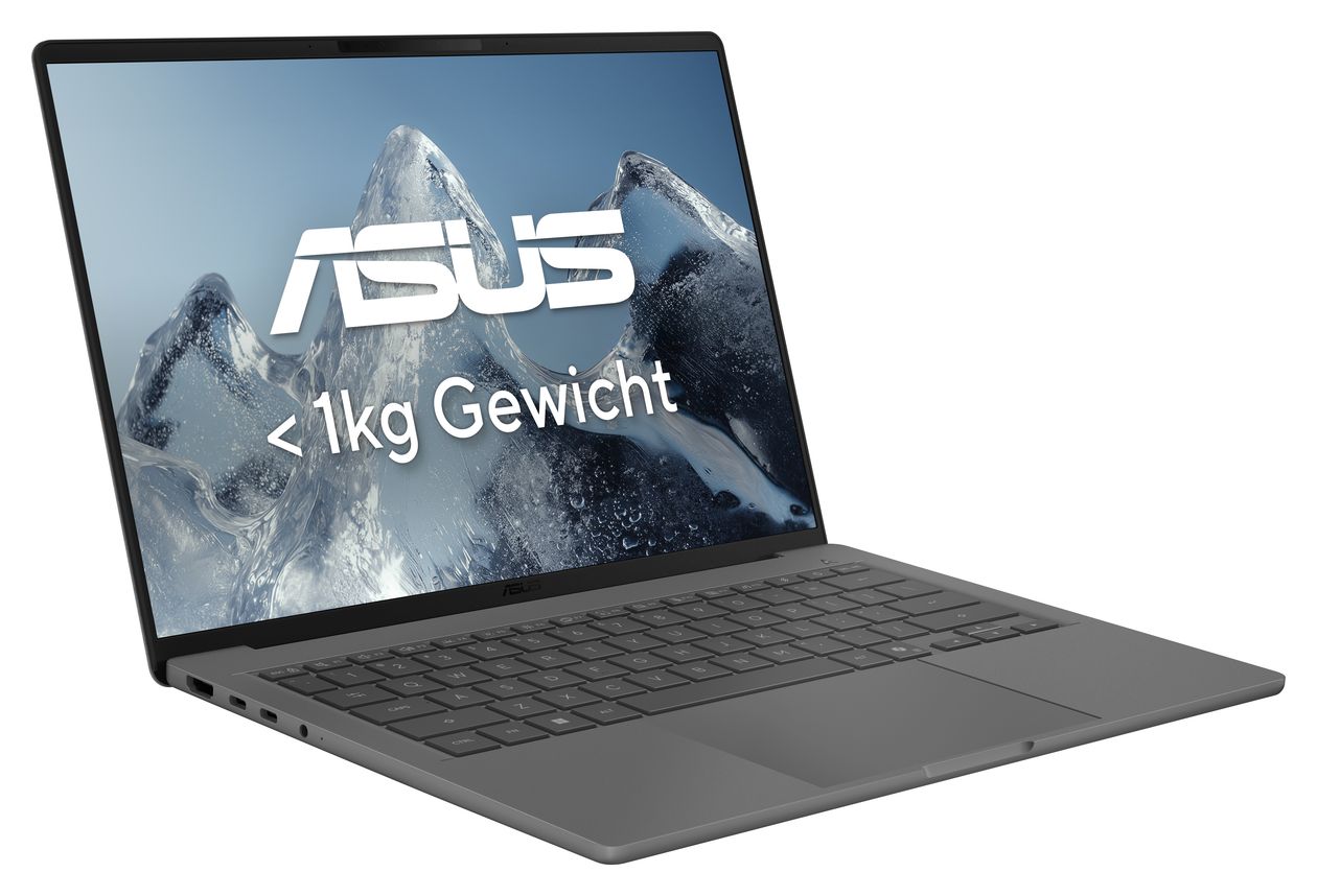 Zenbook A14 UX3407NA-QD140W WUXGA Notebook 35,6 cm (14 Zoll) 1920 x 1200 Pixel 32 GB Ram 1 TB SSD Windows 11 Home Qualcomm Snapdragon max. 4 GHz intern  (Grau) 
