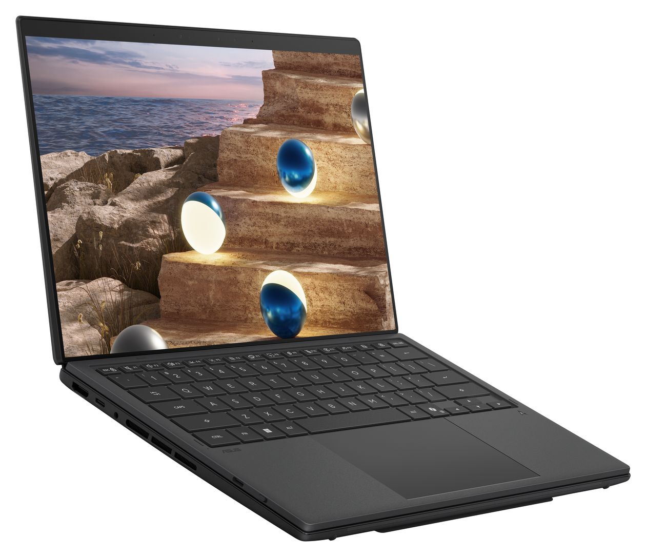 Zenbook Duo UX8407AA-SN469X 2K Ultra HD Notebook 35,6 cm (14 Zoll) 2880 x 1800 Pixel 1 TB SSD Windows 11 Pro Intel Core Ultra 9 max. 4,9 GHz  (Grau) 