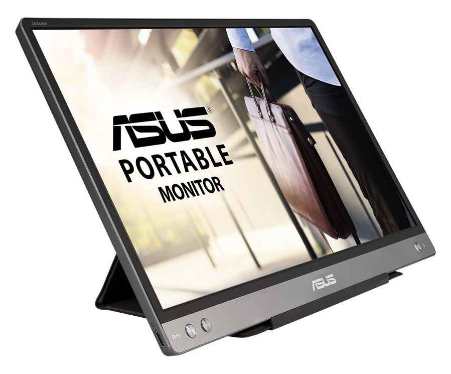 ZenScreen MB14AC Full HD Monitor 35,6 cm (14 Zoll) 16:9 5 ms 250 cd/m²  (Grau) 