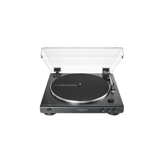 AT-LP60XBT vollautomatischer Audio-Plattenspieler mit Riemenantrieb  (Schwarz) 