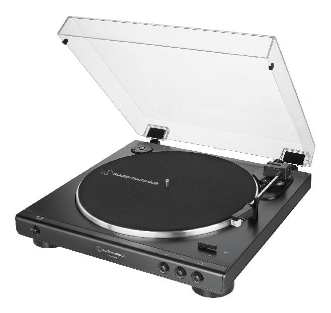 AT-LP60XUSB vollautomatischer Audio-Plattenspieler mit Riemenantrieb  (Grau, Metallisch) 