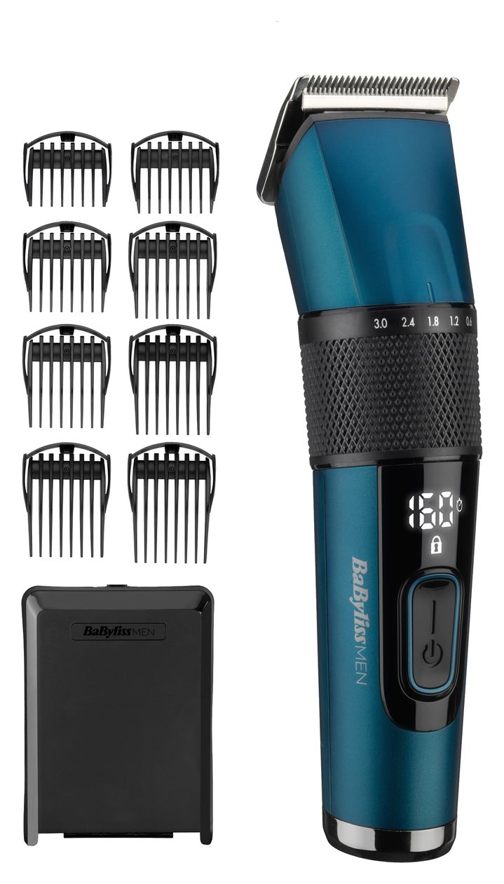E990E Japanese Steel Digital Haarschneider Batterie/Akku 8 Aufsteckkämme 