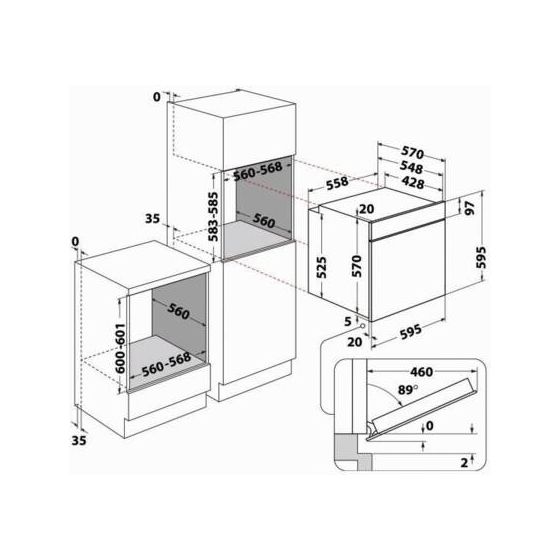 BBA2V385PU3K Einbaubackofen groß AutoClean 