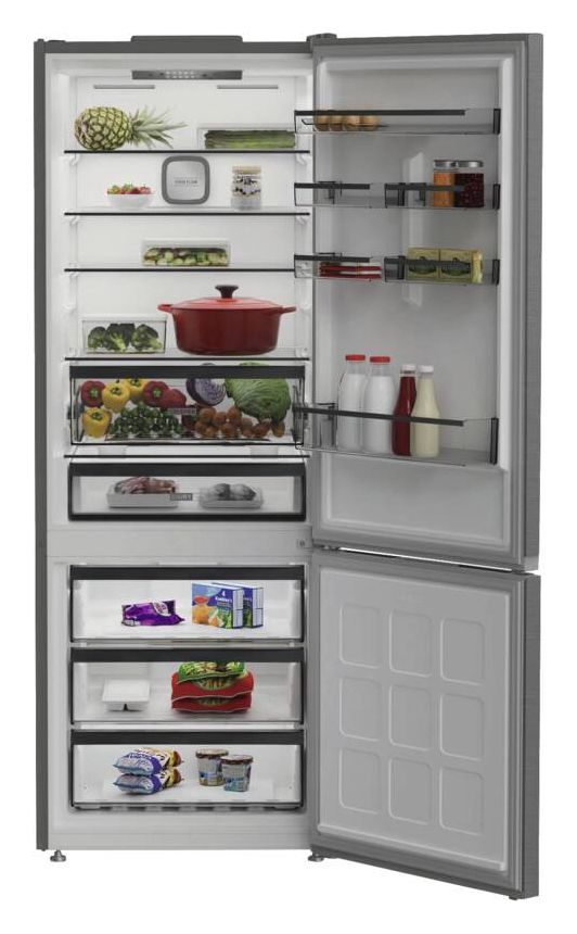 BHK25494X8E 340 l / 150 l Kühl-Gefrierkombi freistehend NoFrost 152 kWh Jahr  (Edelstahloptik) 