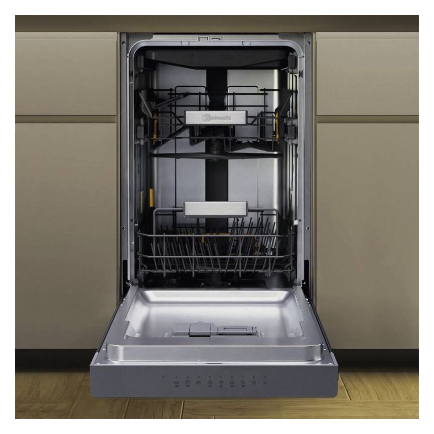 BKRUAS 45 cm Geschirrspüler vollintegriert (ohne Front) Sehr leise 10 Maßgedecke ActiveDry 