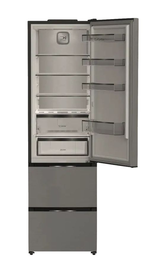 KGDDNF200C 249 l / 102 l Kühl-Gefrierkombi freistehend NoFrost 173 kWh Jahr  (Grau) 