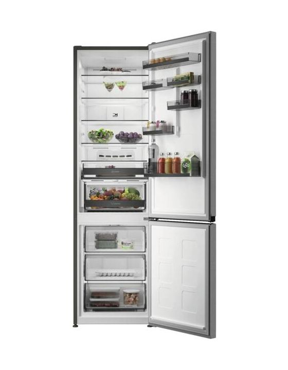 KGDNF20AMIN 297 l / 118 l Kühl-Gefrierkombi freistehend NoFrost 118 kWh Jahr  (Grau) 