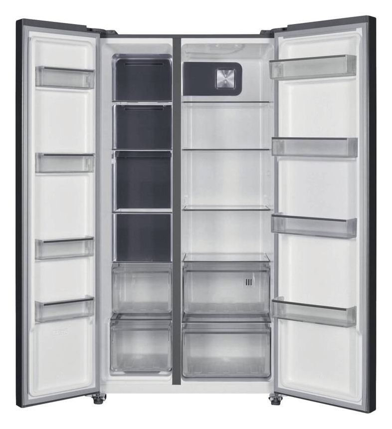 SBSC90IN Side-by-Side Kühl-/ Gefrierkombination 347 l / 185 l 200 kWh NoFrost 1770 mm x 910 mm  (Edelstahl) 