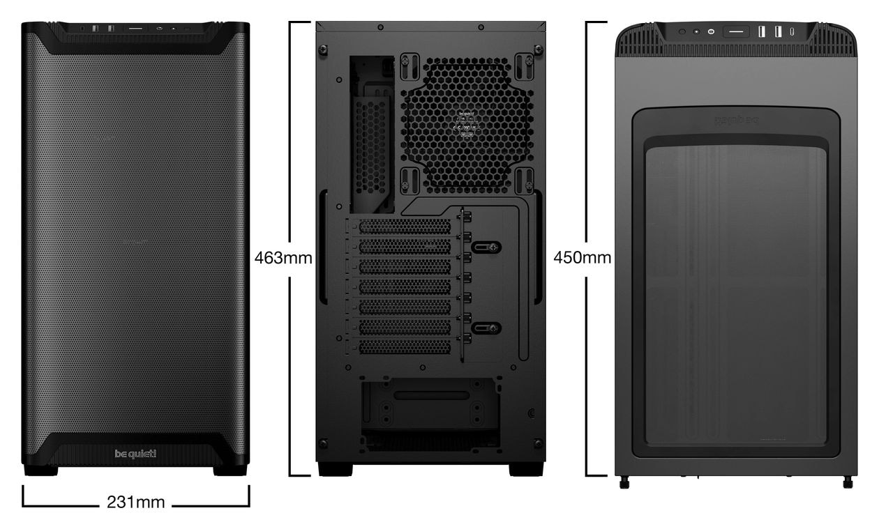 PURE BASE 501 Airflow Window Black 