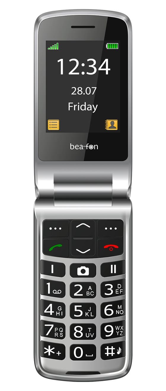 SL645 plus 2G Smartphone 7,11 cm (2.8 Zoll) 3 MP Single SIM  (Schwarz, Silber) 