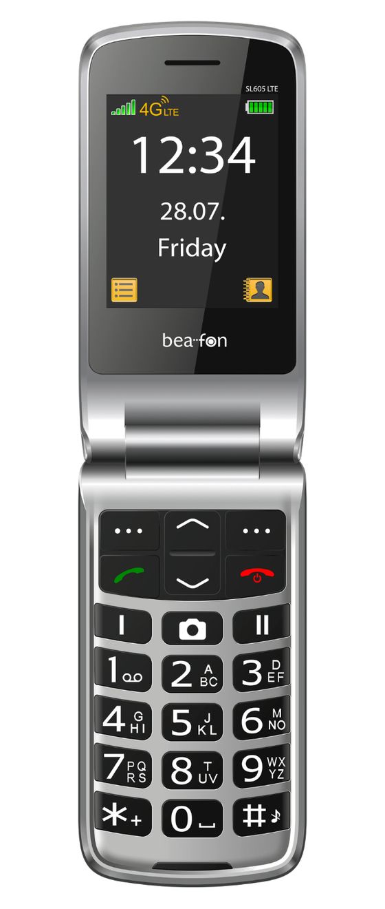 SL645plus 4G Smartphone 7,11 cm (2.8 Zoll) 3 MP Single SIM  (Schwarz, Silber) 