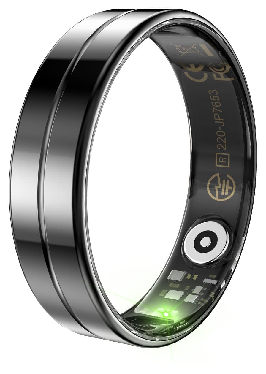 SR11 Smart Ring Größe 12  (Schwarz) 