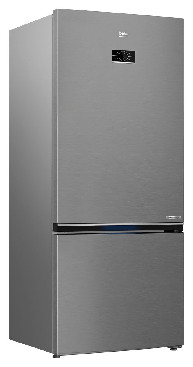 B7RCNE595ZXPW 401 l / 150 l Kühl-Gefrierkombi freistehend NoFrost 240 kWh Jahr  (Edelstahl) 