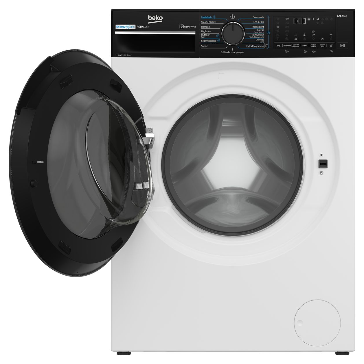 B7WFU69418W 9 kg Frontlader Waschmaschine 1400 U/min AutoClean 