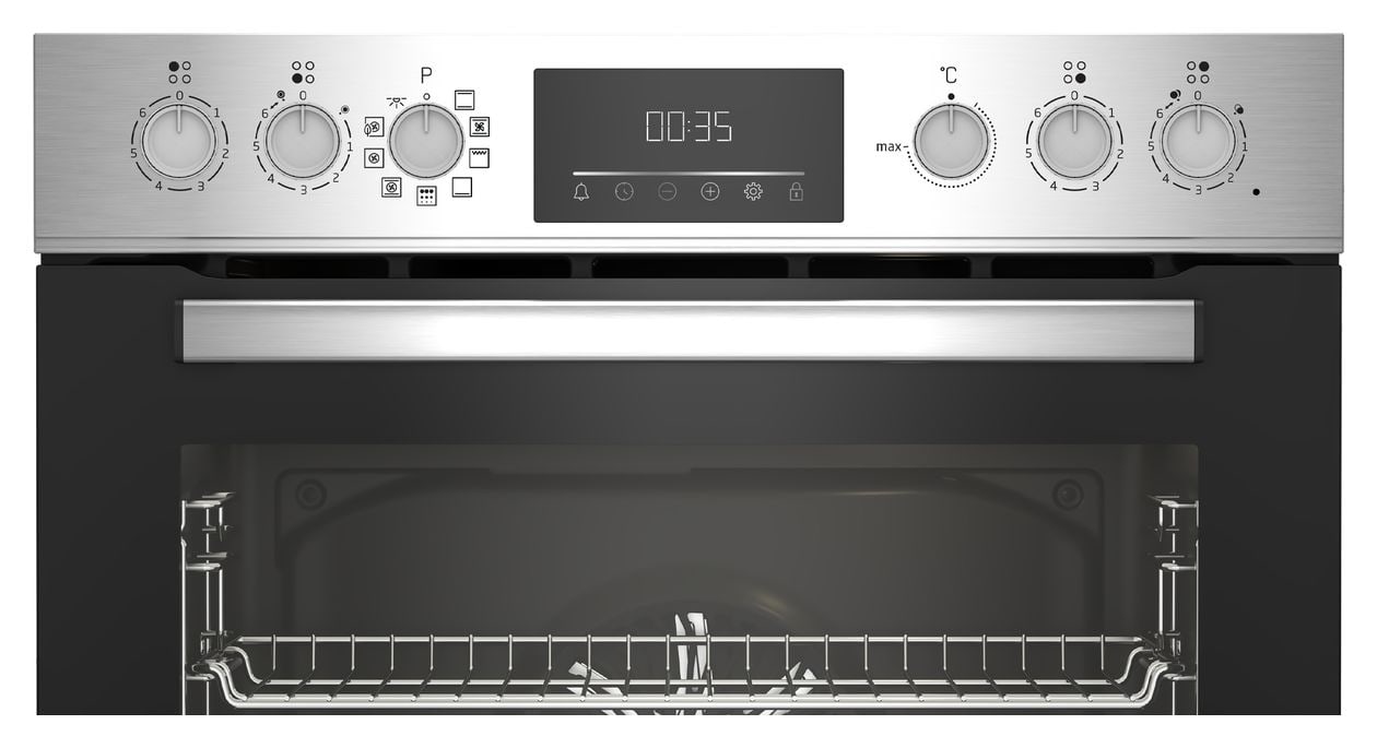 BBUM12320XMPE Herdset groß SteamShine mit 60 cm Glaskeramikkochfeld 
