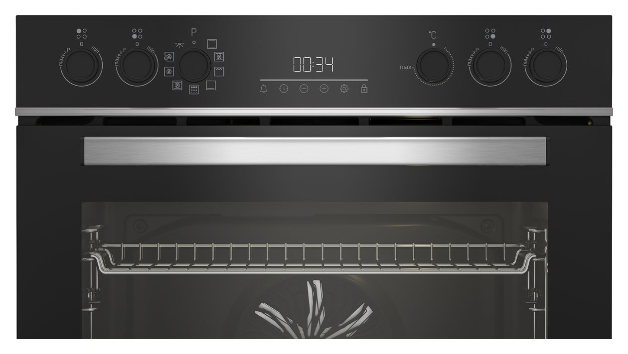 BBUM13340XFP Herdset groß AutoClean SteamShine mit Glaskeramik Kochfeld 