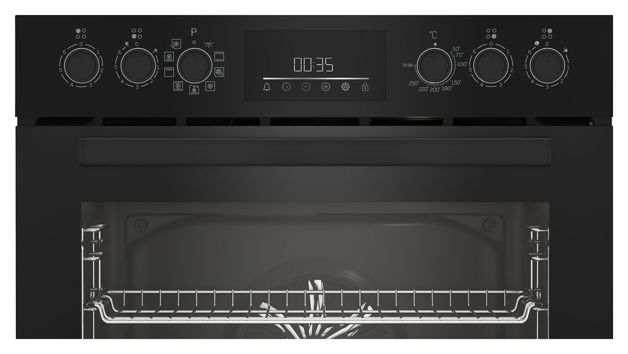 BBUM17341BE Herdset groß AutoClean SteamShine mit Induktions Kochfeld 