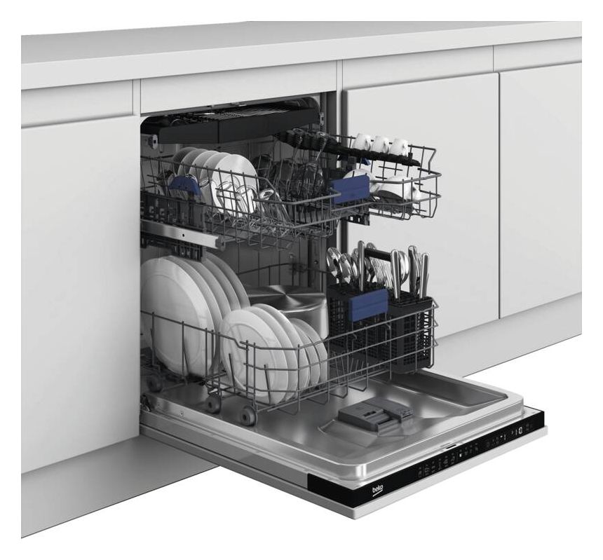 BDIN25530 60 cm Geschirrspüler vollintegriert (ohne Front) Leise 15 Maßgedecke Restwärme 