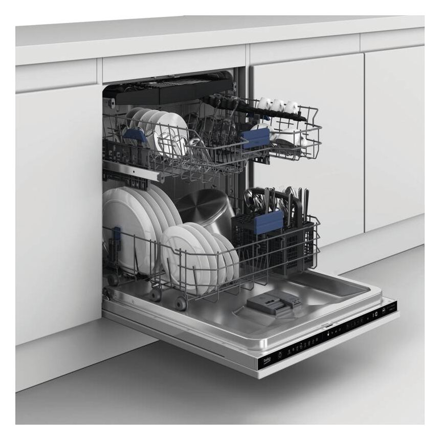 BDIN38450 60 cm Geschirrspüler vollintegriert (ohne Front) Sehr leise 14 Maßgedecke Restwärme 