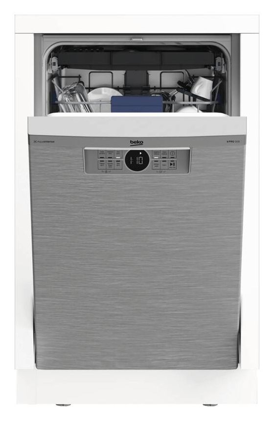 BDUS26040XQ 45 cm Geschirrspüler teilintegriert (ohne Front) Leise 10 Maßgedecke Restwärme 