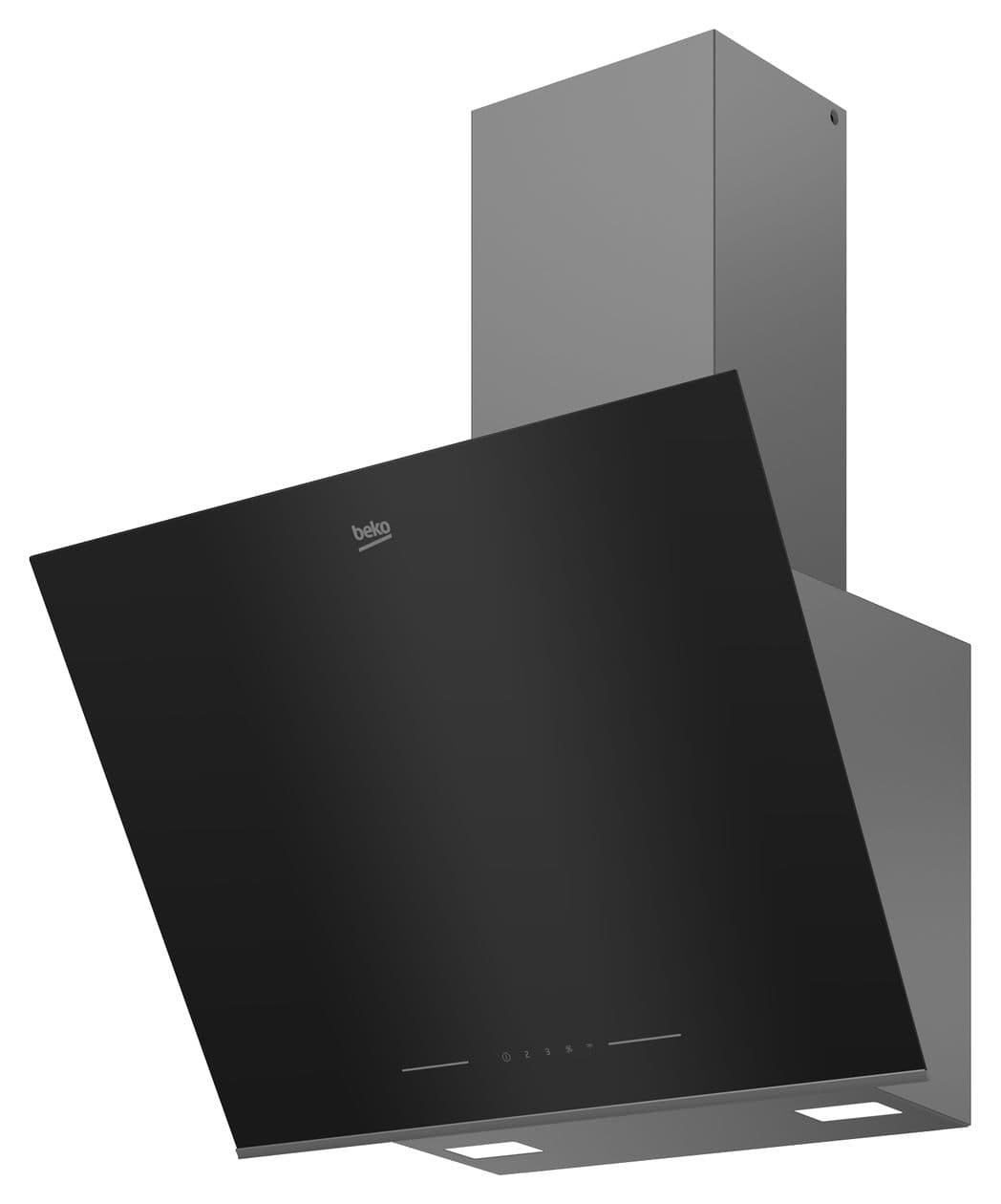 BHCA66641BBHS Abluft/Umluft Dunstabzugshaube/Esse Wand 60 cm (Schwarz) 