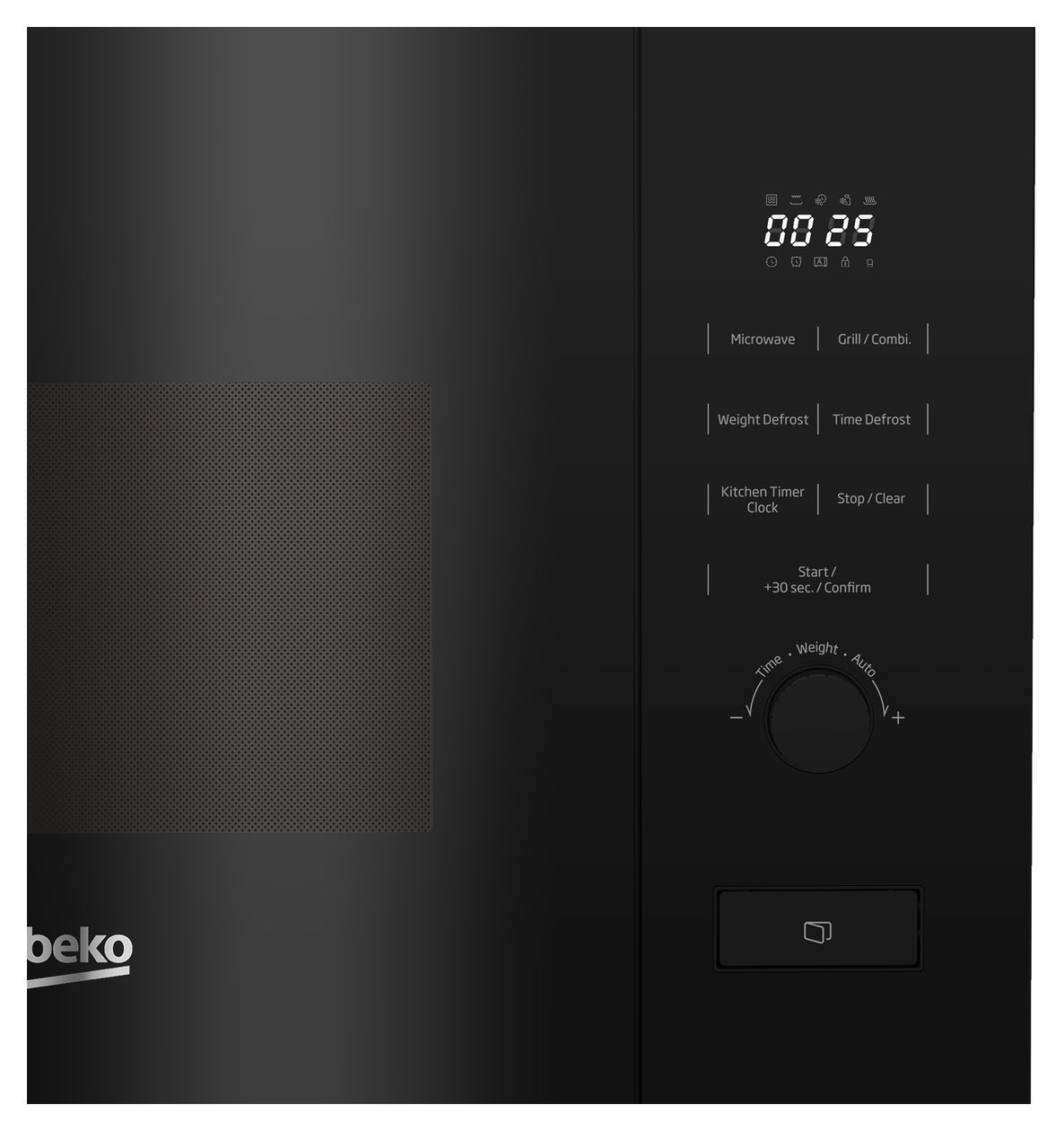 BMGB20212B Einbau-Mikrowelle 800 W Größe: klein 5 Stufen Grill (Schwarz) 