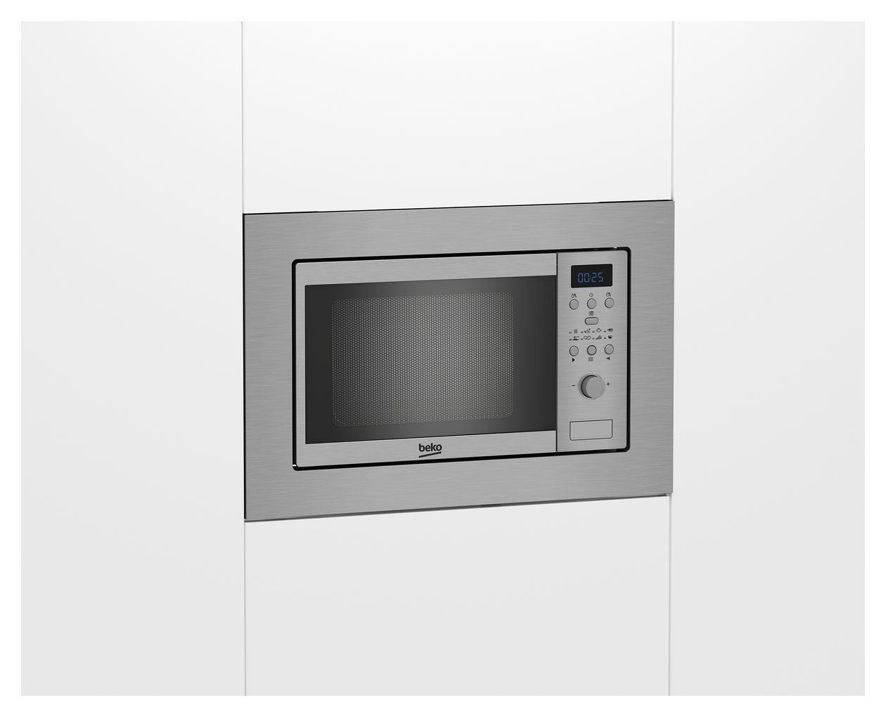 BMOB17131X Einbau-Mikrowelle 700 W Größe: klein 5 Stufen (Edelstahl) 