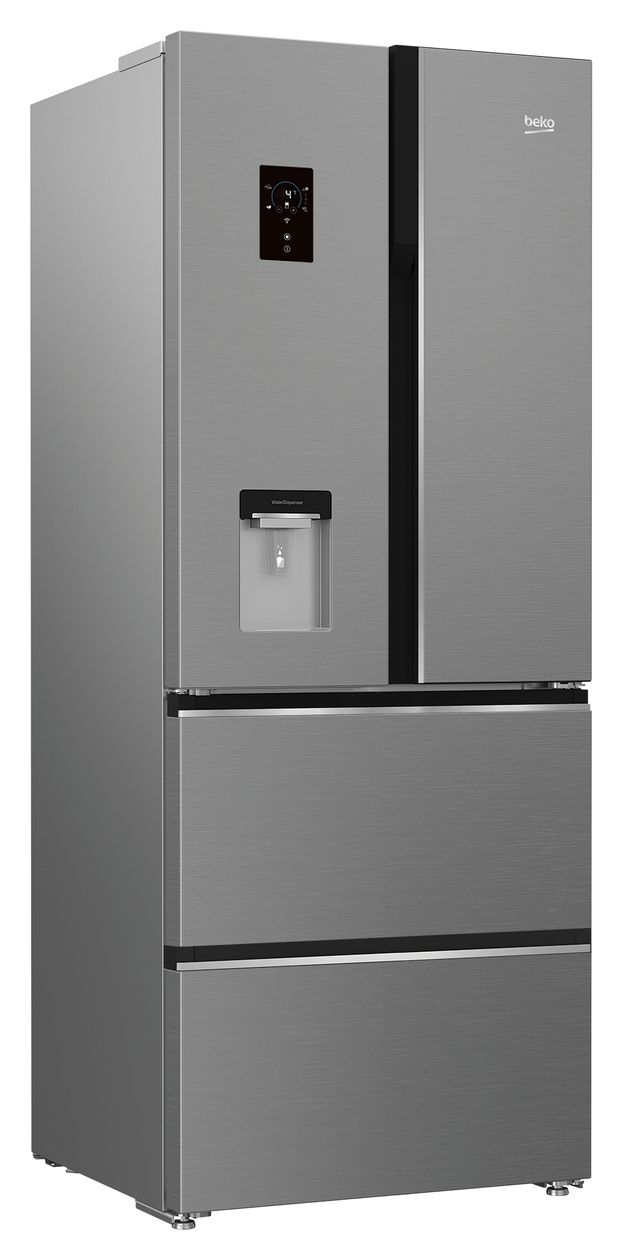 GNE490E30DZXPN Side-by-Side Kühl-/ Gefrierkombination French Door 307 l / 174 l 383 kWh NoFrost 1920 mm x 760 mm  (Edelstahl) 
