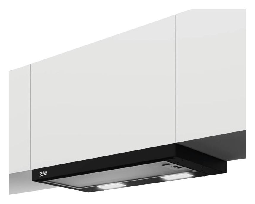 HNT61310BH Abluft/Umluft Dunstabzugshaube/Esse Einbau 60 cm (Schwarz) 